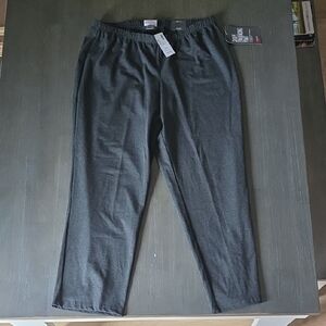 Avenue Gray Joggers with Relaxed Fit and Drawstring Waist